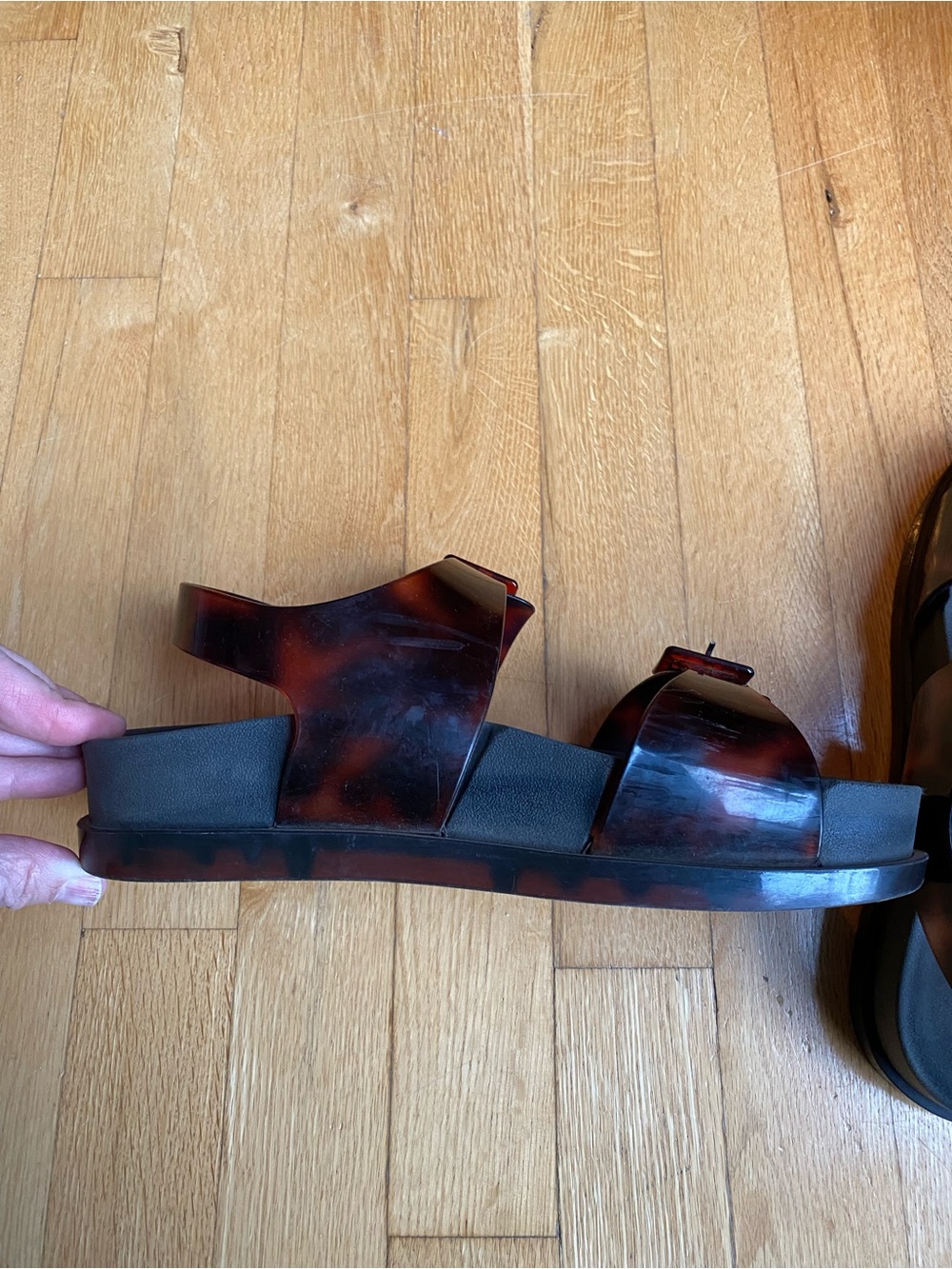 Melissa Tortoiseshell Platform Sandals - Picture 6 of 10